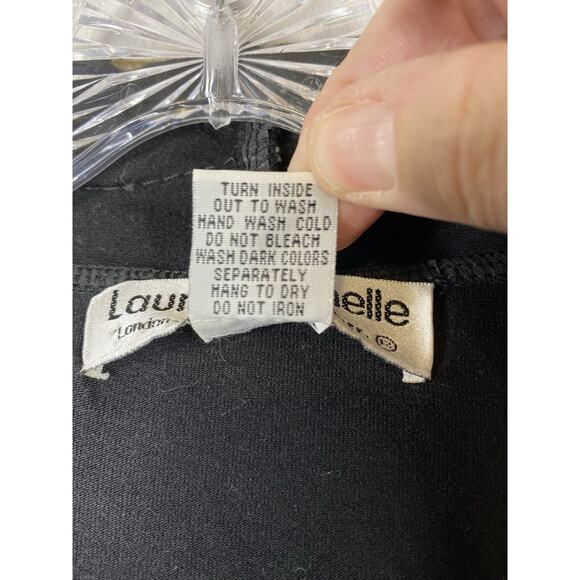 Lauren Michelle Cardigan Womens XL Black Embroidered Open Front Duster Jacket - Picture 9 of 10